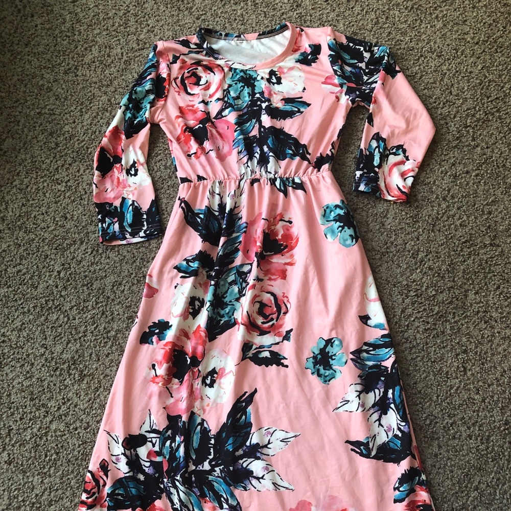 Girls Floral Maxi Dress